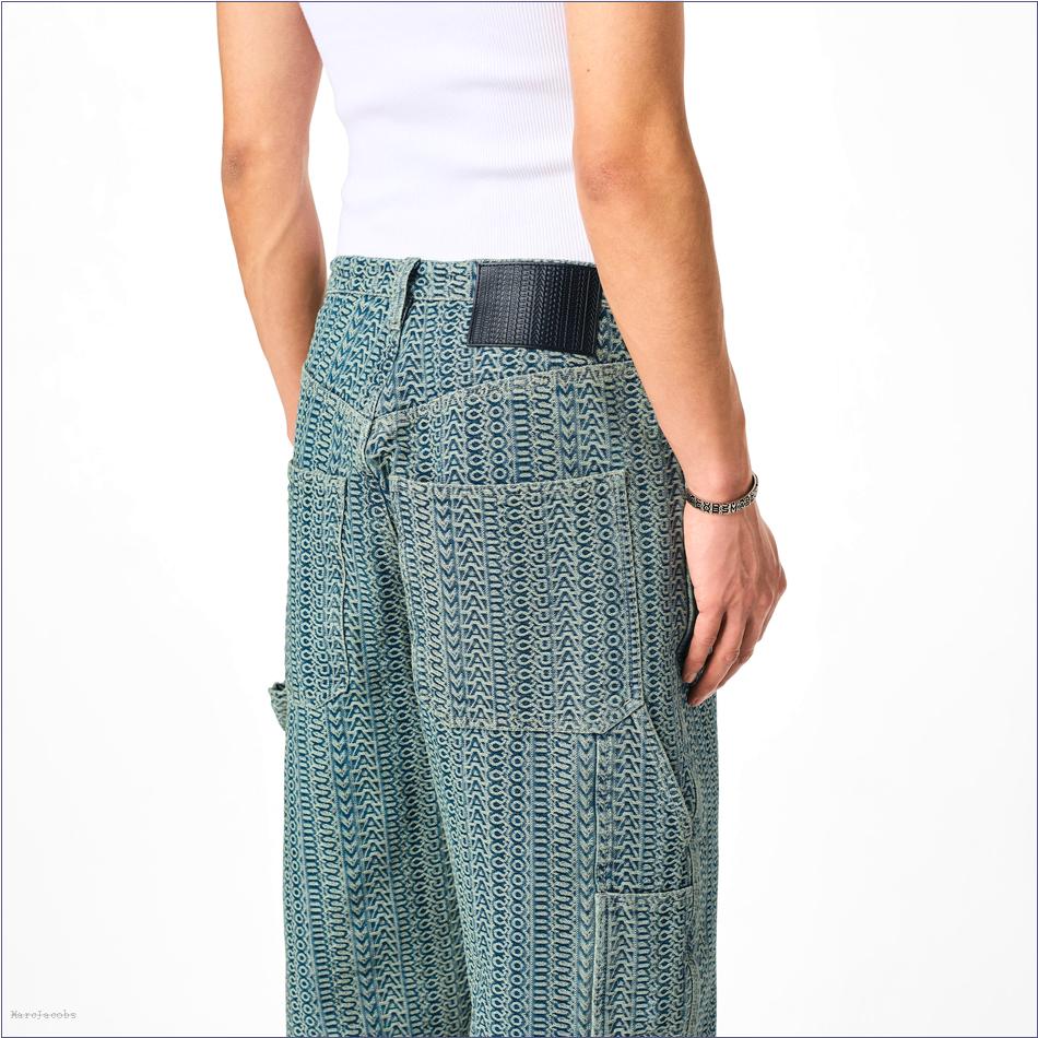  Marc Jacobs SUN FADED DENIM MARCDOWN/View All Marcdown/The Washed Monogram Oversized Denim Short