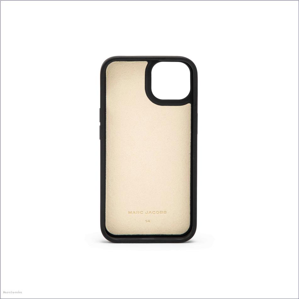  Marc Jacobs BLACK/WHITE ACCESSORIES/Tech/The Monogram iPhone 14 3D Case