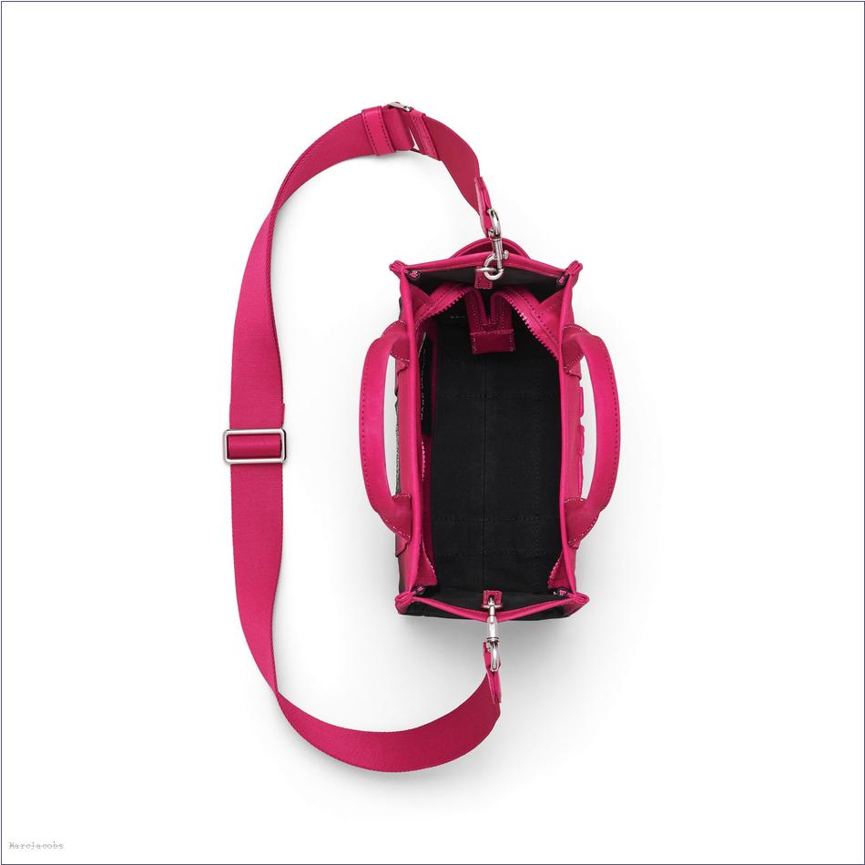  Marc Jacobs BLACK/HOT PINK BAGS/The Tote Bag/The Ombré Coated Canvas Small Tote Bag