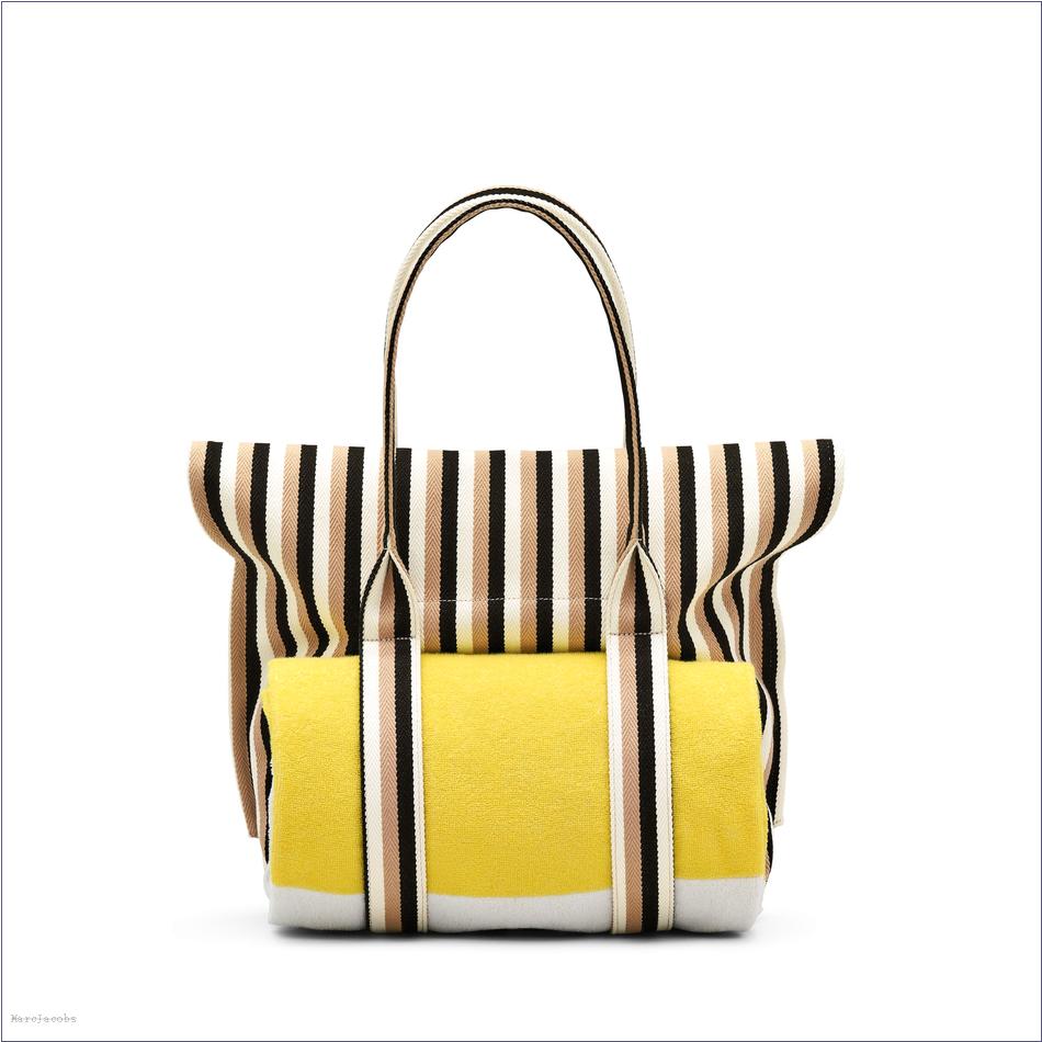  Marc Jacobs CAMEL MULTI BAGS/The Tote Bag/The Striped Jacquard Beach Tote Bag