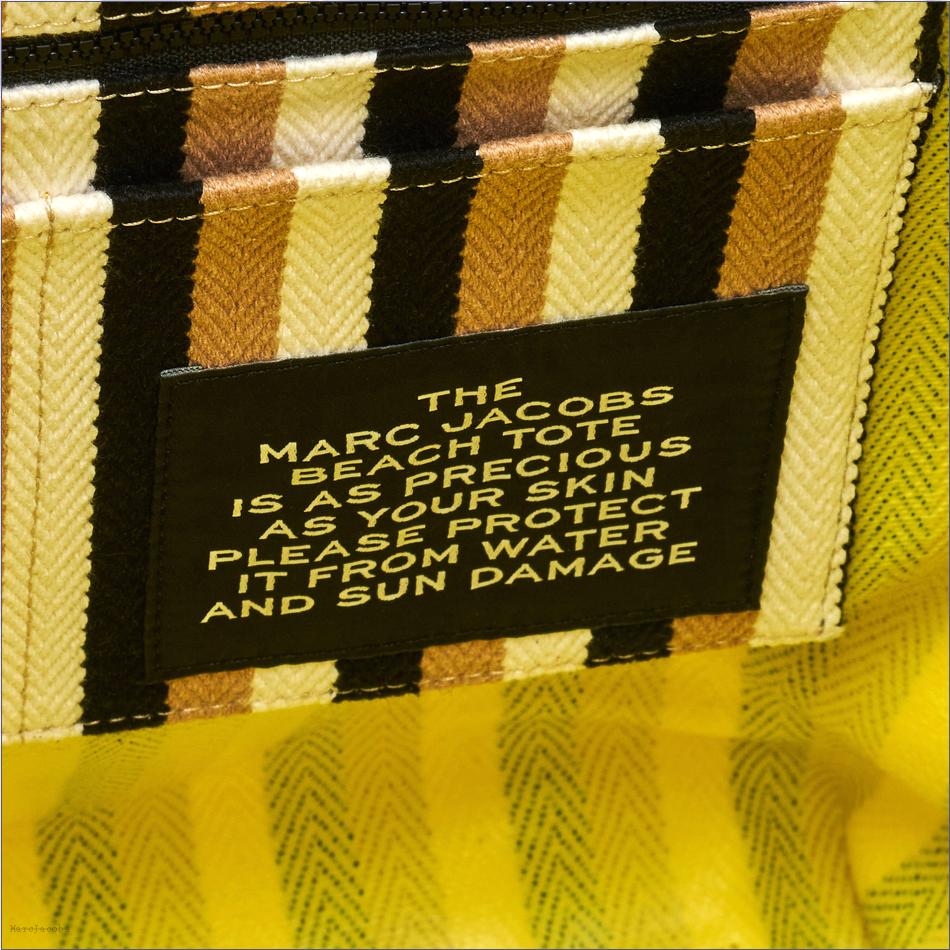  Marc Jacobs CAMEL MULTI BAGS/The Tote Bag/The Striped Jacquard Beach Tote Bag
