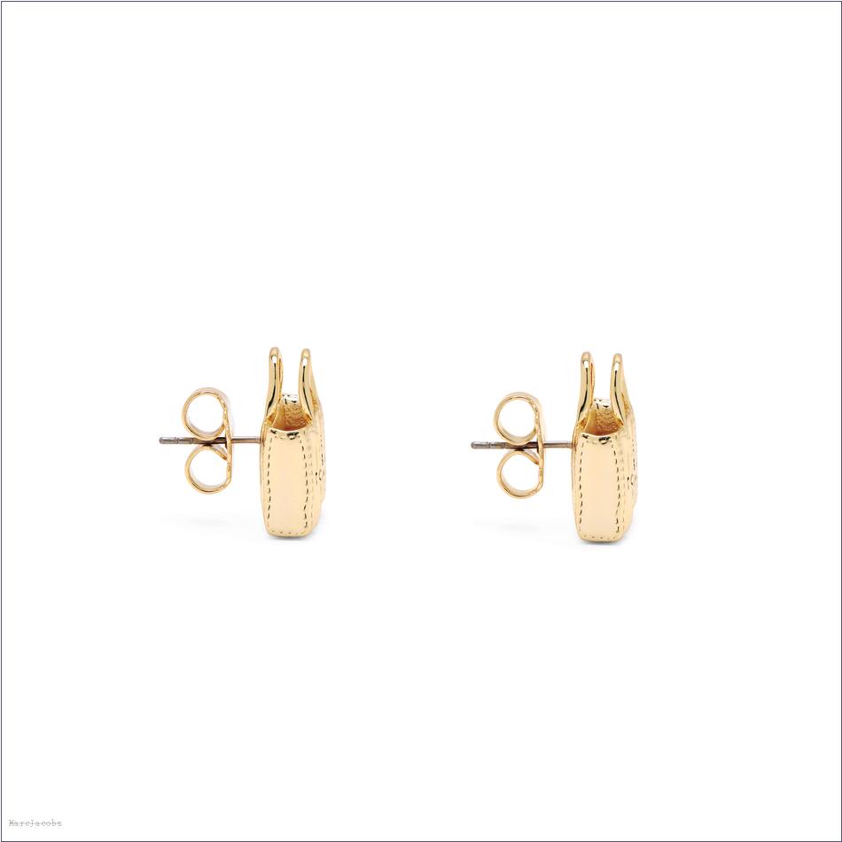 Marc Jacobs LIGHT ANTIQUE GOLD Jewelry/View All Jewelry/The Tote Bag Stud Earrings