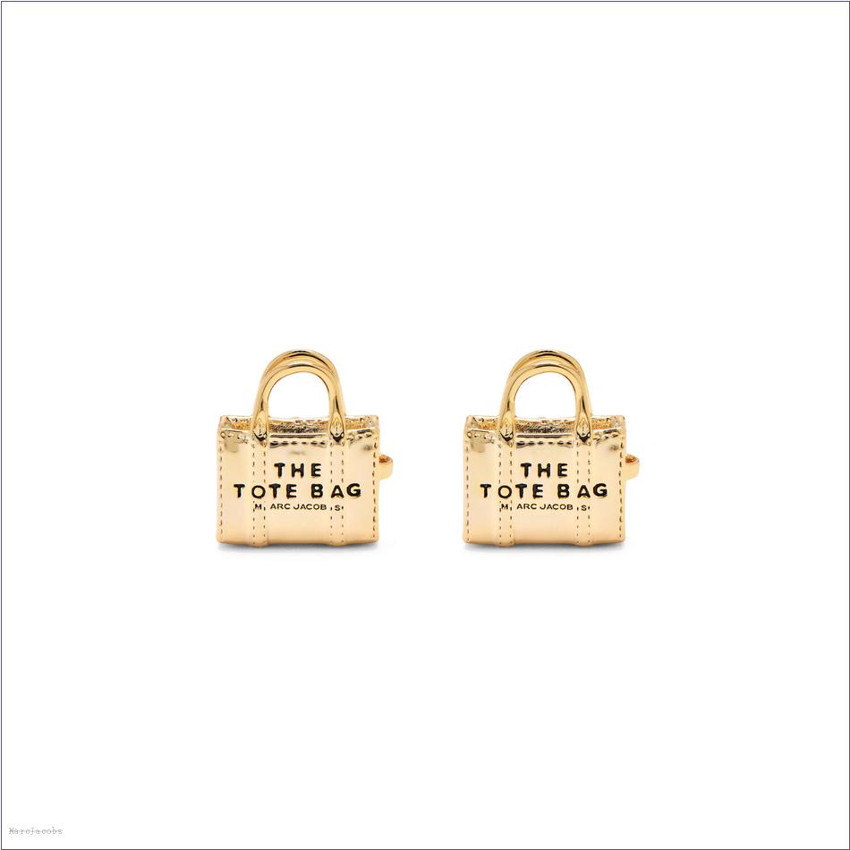  Marc Jacobs LIGHT ANTIQUE GOLD Jewelry/View All Jewelry/The Tote Bag Stud Earrings