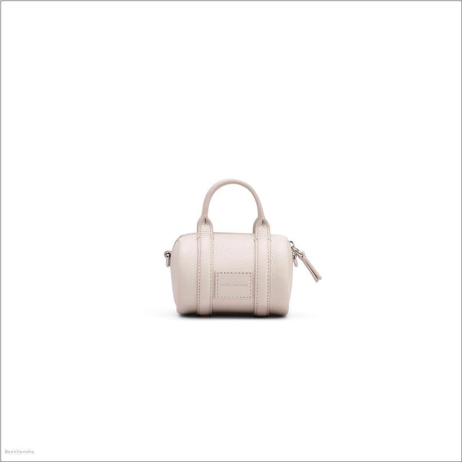  Marc Jacobs COTTON/SILVER BAGS/Mini Bags/The Leather Nano Duffle Crossbody