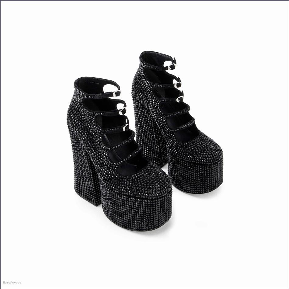  Marc Jacobs BLACK/BLACK SHOES/Boots/The Rhinestone Kiki Ankle Boot