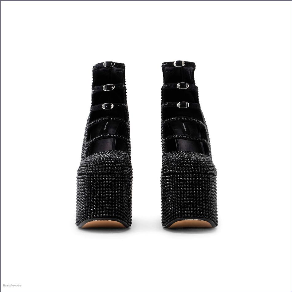  Marc Jacobs BLACK/BLACK SHOES/Boots/The Rhinestone Kiki Ankle Boot