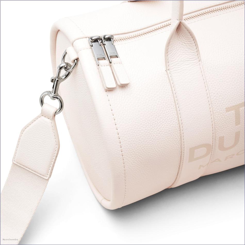  Marc Jacobs COTTON/SILVER The Leather Large Duffle Bag