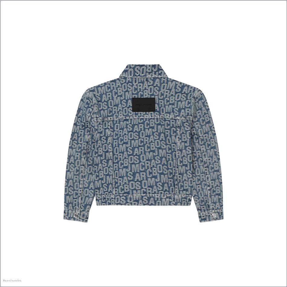 Marc Jacobs DENIM BLUE MARCDOWN/View All Marcdown/The Jumbled Monogram Denim Jacket