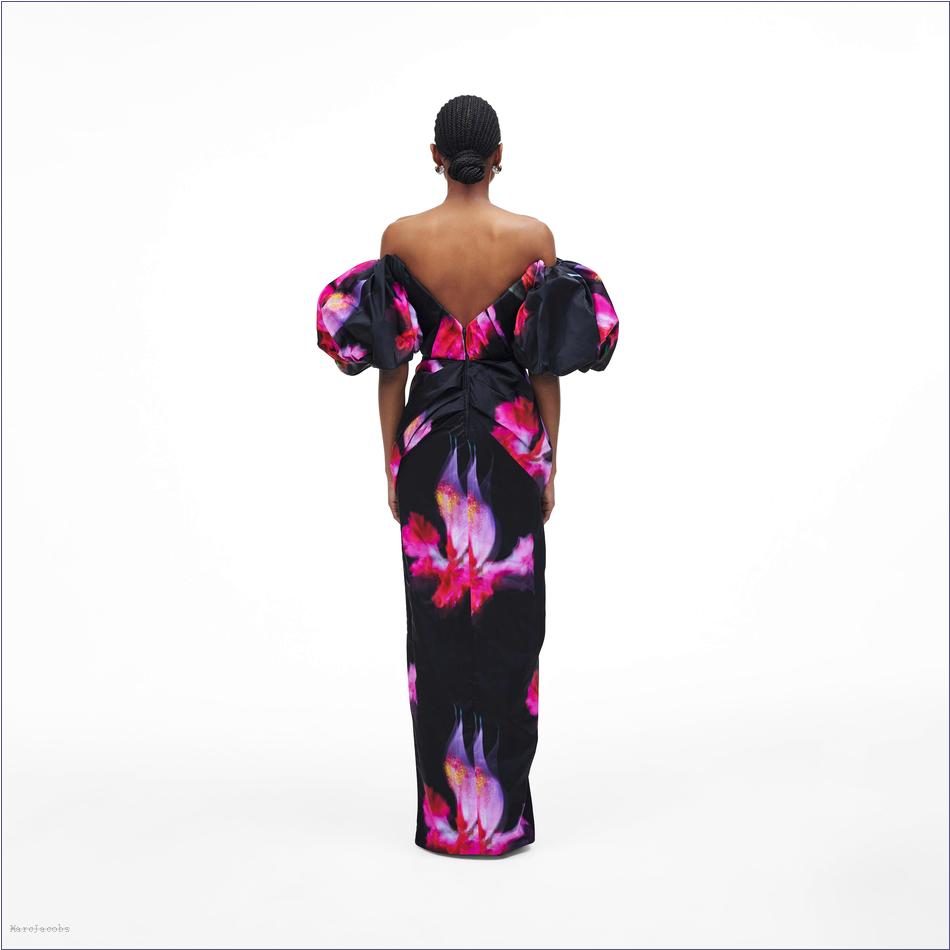  Marc Jacobs BLACK MULTI MARCDOWN/View All Marcdown/Future Floral Strapless Gown