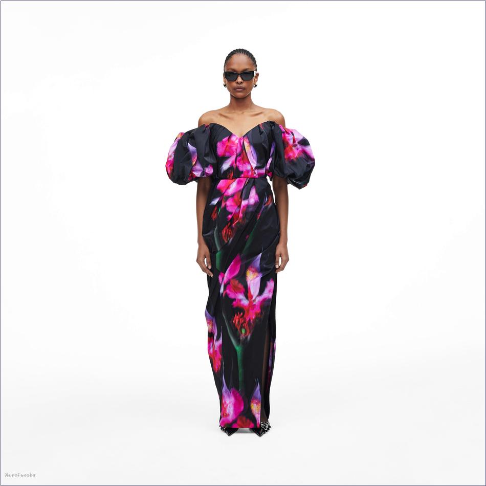 Marc Jacobs BLACK MULTI MARCDOWN/View All Marcdown/Future Floral Strapless Gown