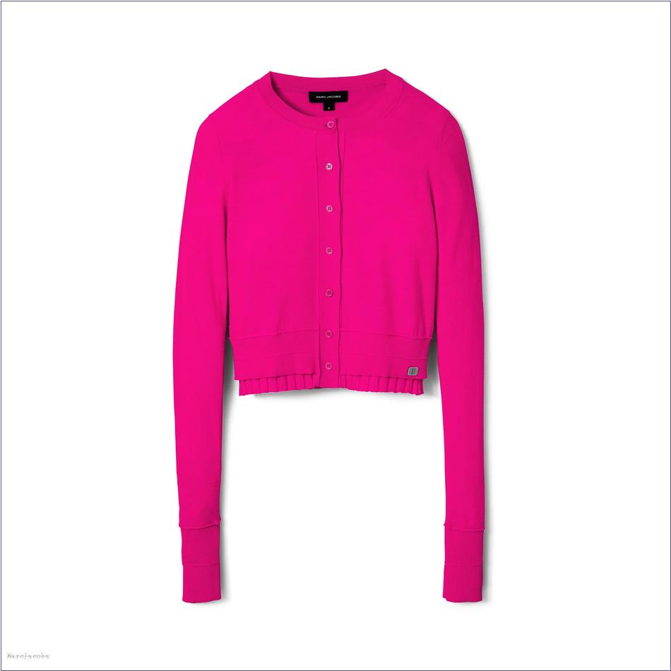  Marc Jacobs HOT PINK MARCDOWN/View All Marcdown/Fine Ribbed Merino Cardigan 1