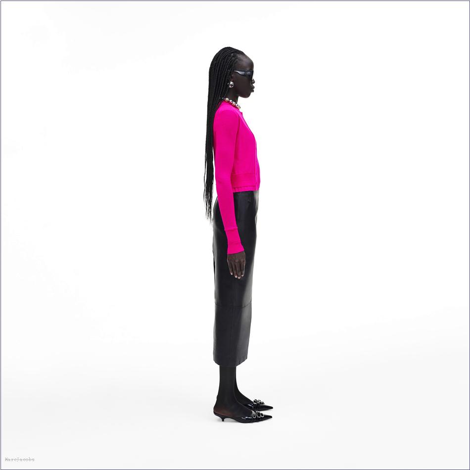  Marc Jacobs HOT PINK MARCDOWN/View All Marcdown/Fine Ribbed Merino Cardigan 2