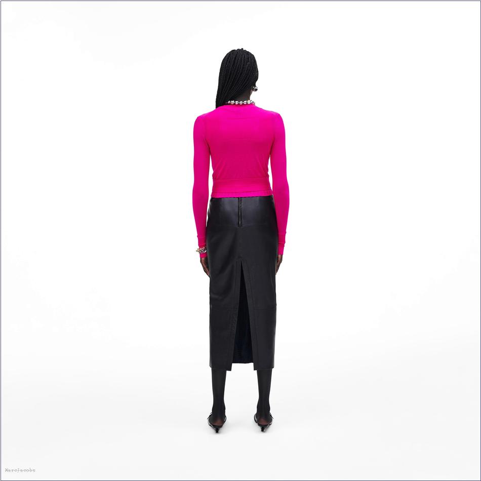  Marc Jacobs HOT PINK MARCDOWN/View All Marcdown/Fine Ribbed Merino Cardigan 3