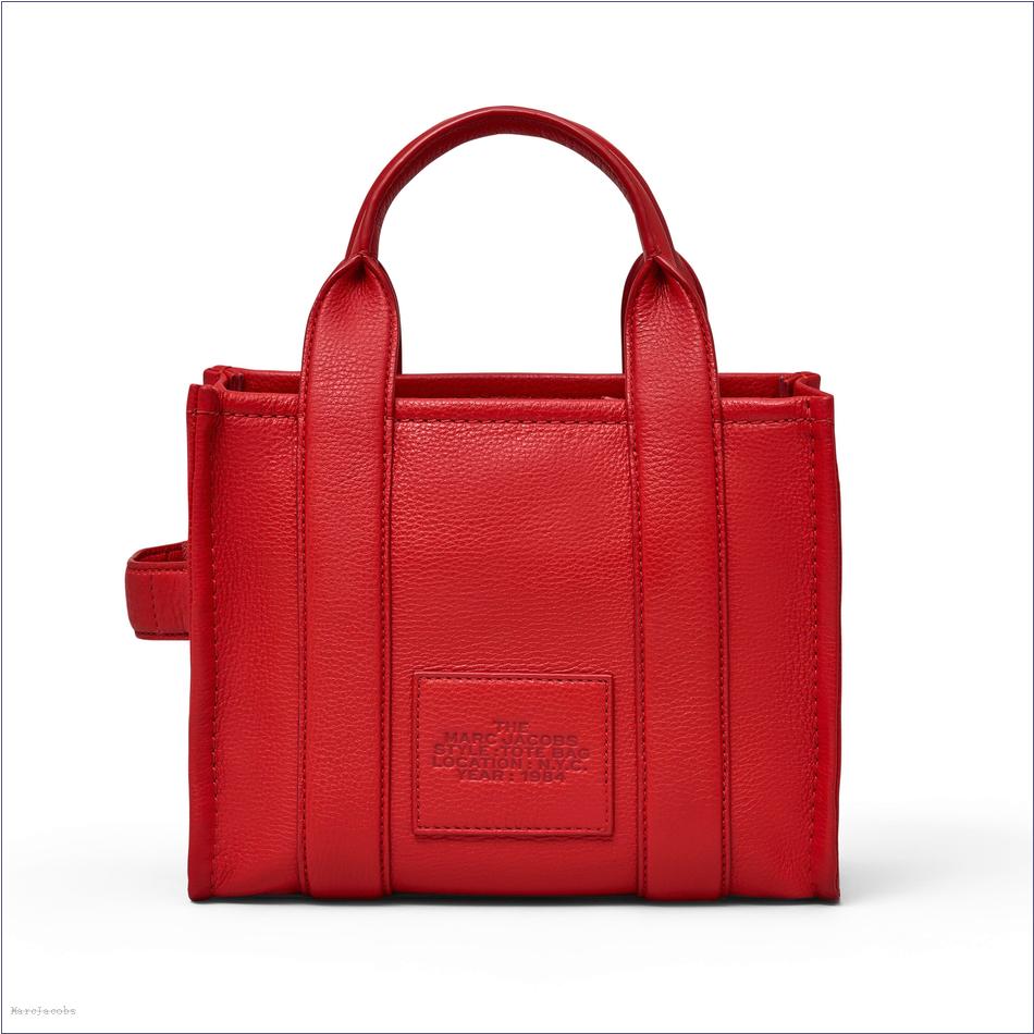  Marc Jacobs TRUE RED BAGS/The Tote Bag/The Leather Small Tote Bag