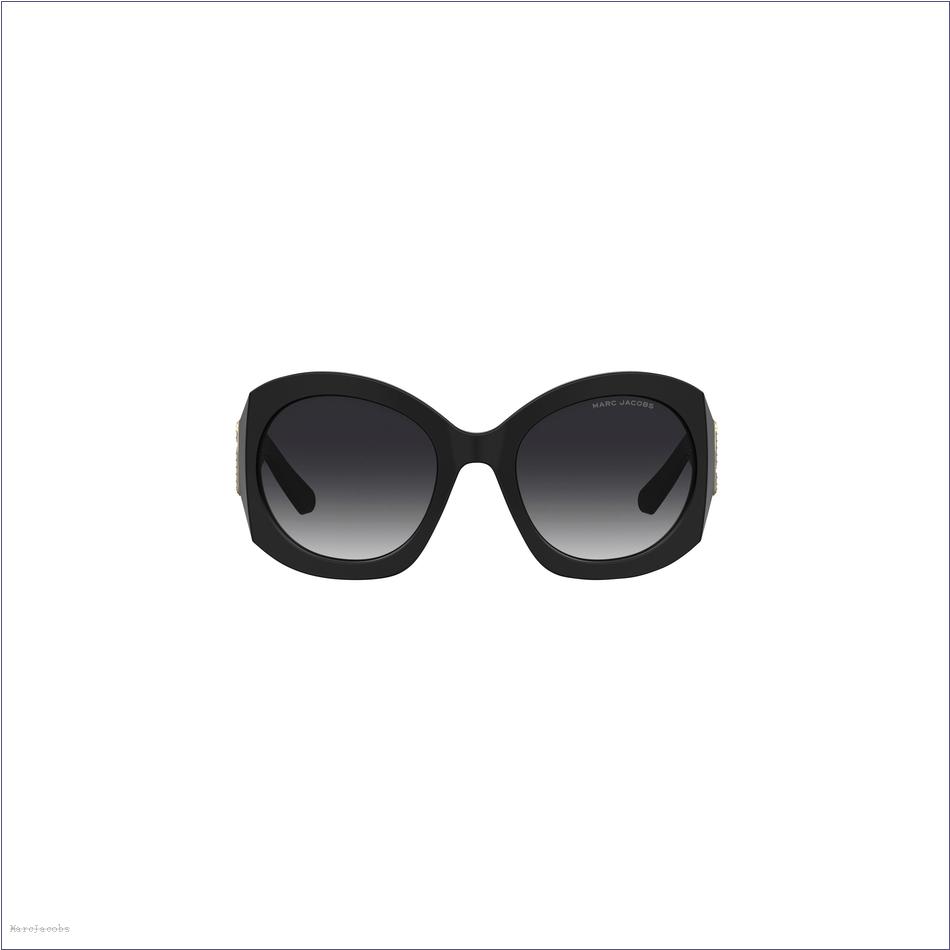  Marc Jacobs BLACK ACCESSORIES/Sunglasses/The Crystal J Marc Oversized Sunglasses