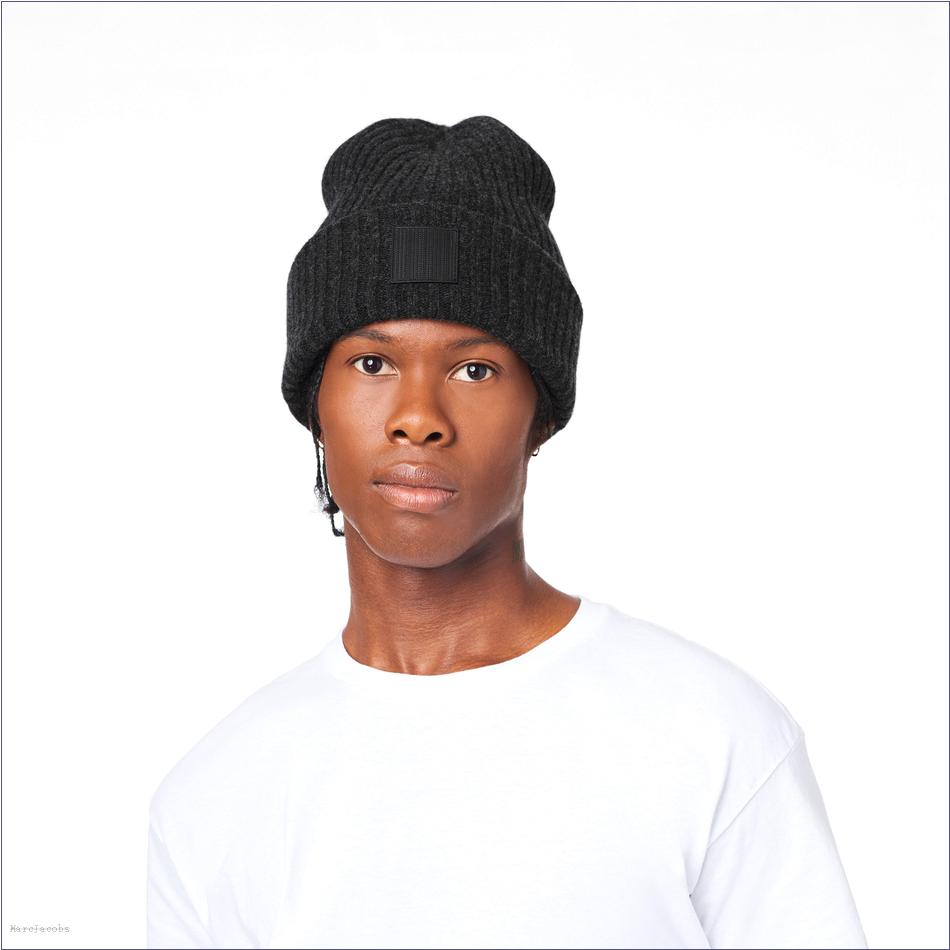  Marc Jacobs CHARCOAL MARCDOWN/View All Marcdown/The Ribbed Beanie