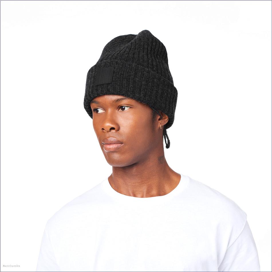  Marc Jacobs CHARCOAL MARCDOWN/View All Marcdown/The Ribbed Beanie