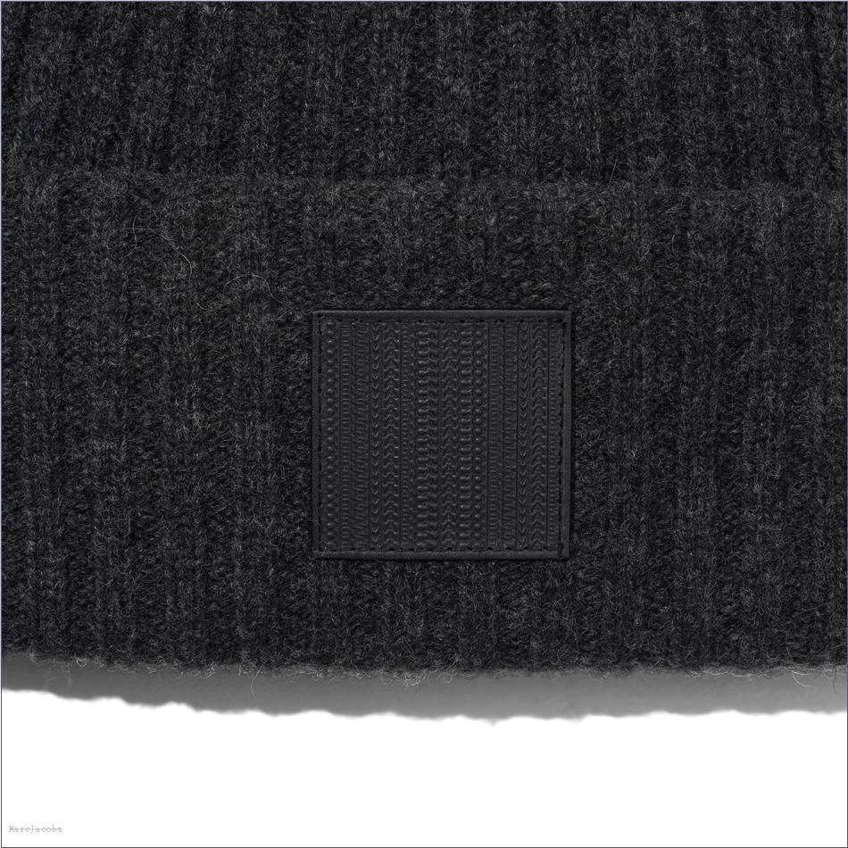  Marc Jacobs CHARCOAL MARCDOWN/View All Marcdown/The Ribbed Beanie